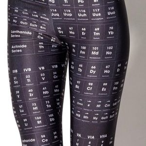 Blackmilk periodic table leggings
